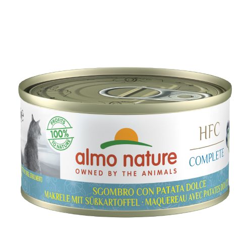 almo nature, Almo Nature HFC Complete mit Makrele und Süsskartoffel, Nassfutter für Katzen (70g)
