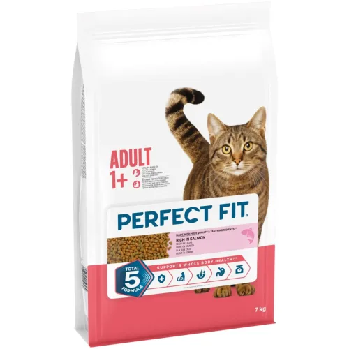 PDM to be maintained, Perfect Fit Adult 1+ Trockenfutter mit Lachs für ausgewachsene Katzen