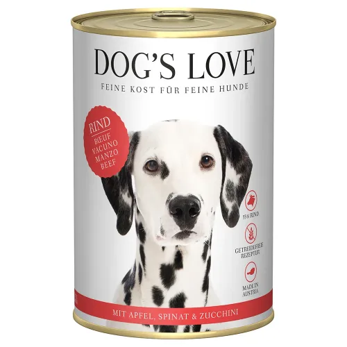 Dog's Love, Dog's Love Rind Apfel + Spinat 400g