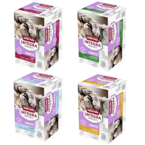 Animonda Integra, Sparpaket: 12 x 100 g animonda Integra Protect Adult Diabetes Schale - mit Rind