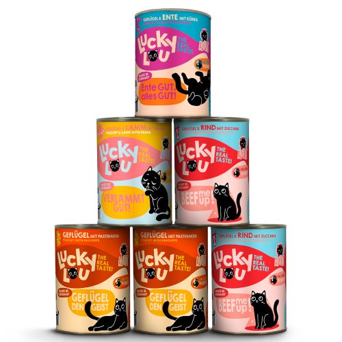 Lucky Lou, Lucky Lou Nassfutter Katze Adult Tasty Mixpaket 6x400 g