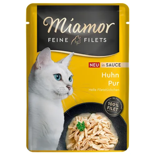 Miamor, Miamor Feine Filets in Sauce Huhn Pur, Nassfutter für Katzen (100g)