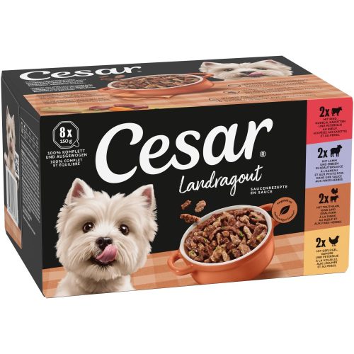 Cesar, Cesar Hunde Nassfutter Landragout diverse Sorten 8x150g