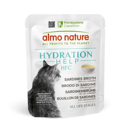 almo nature, Almo Nature HFC Hydration mit Sardinen und Brühe, Nassfutter für Katzen (50g)