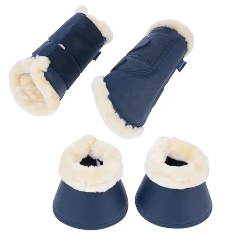 Nomad Tales, Nomad Tales Set Dressurgamaschen & Hufglocken, marineblau - 2 Dressurgamaschen, Grösse L