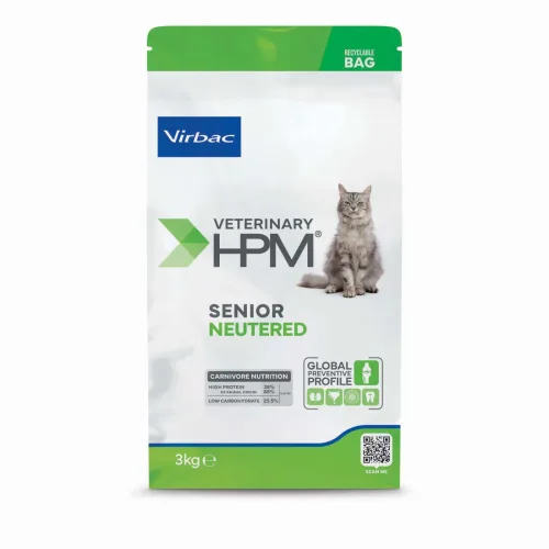 PDM to be maintained, Virbac Veterinary HPM Senior für kastrierte Katzen, 3 kg