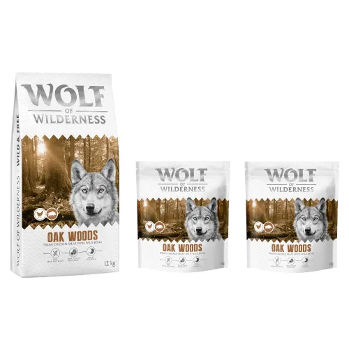 Wolf of Wilderness, Wolf of Wilderness Adult "Oak Woods" Wildschwein - getreidefrei - Sparpaket: 2 x 12 kg (neue Rezeptur)