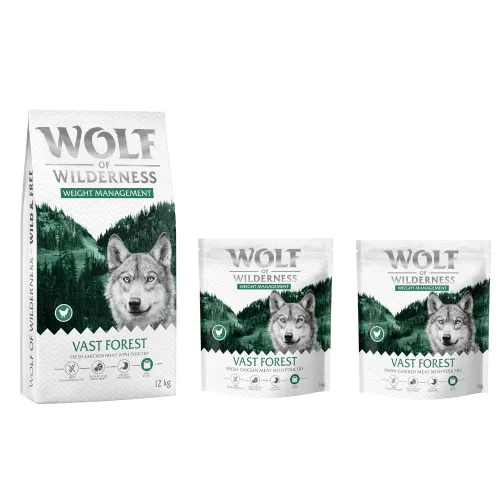 Wolf of Wilderness, Wolf of Wilderness "Explore The Vast Forests" Weight Management - getreidefrei - 12 kg neue Rezeptur