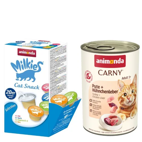 Animonda Carny, Sparpaket animonda Carny Adult 24 x 400 g - Huhn, Pute & Entenherzen