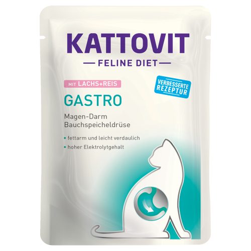 Kattovit, Kattovit Gastro mit Lachs und Reis für Katzen (85g)