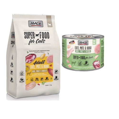 MACS, MAC's Superfood for Cats Adult Ente, Pute & Huhn 1,5kg