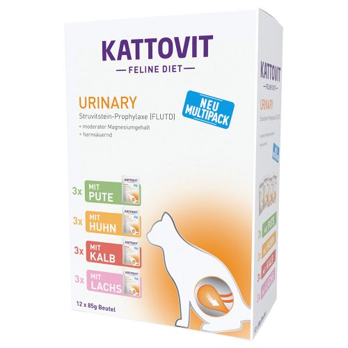 Kattovit, KATTOVIT Feline Diet Nassfutter Katze Urinary Multipack in Sauce 12x85 g