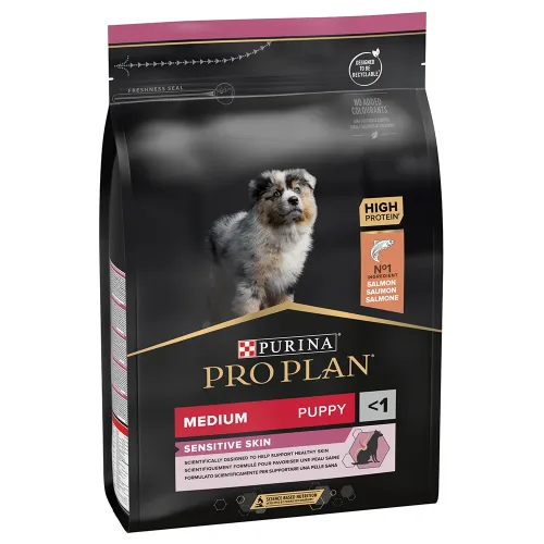 Pro Plan, PRO PLAN Puppy Medium Sensitive Skin Lachs 12 kg