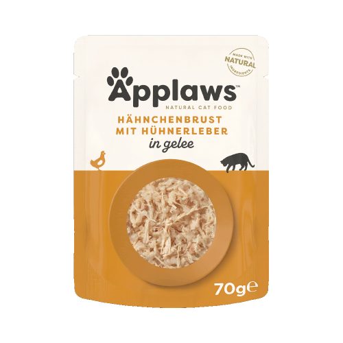 Applaws, Applaws Nassfutter mit Huhn und Leber in Gelee (70g)