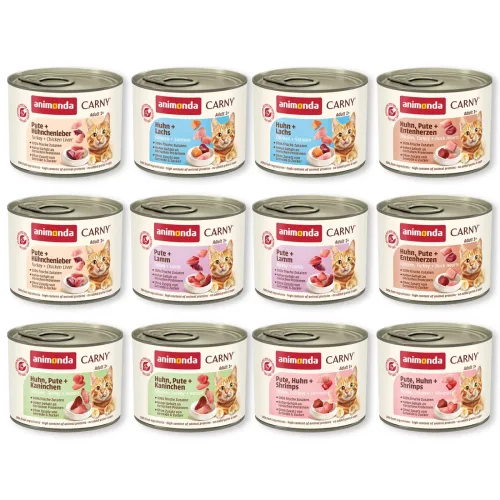 Animonda, animonda Carny Nassfutter Katze Adult, Mixpaket 6x200 g
