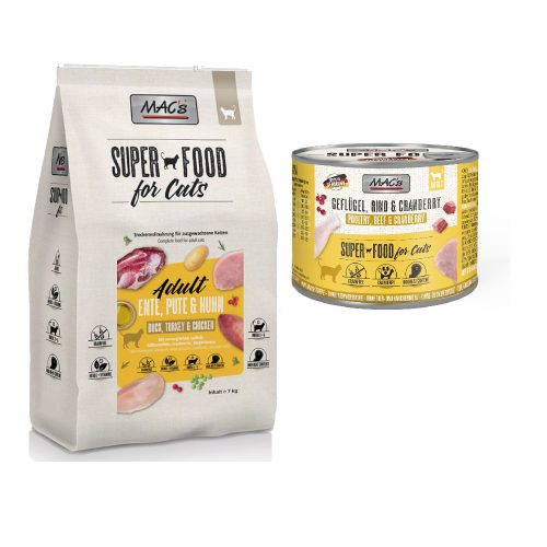 MACS, MAC's Superfood for Cats Adult Ente, Pute & Huhn 1,5kg