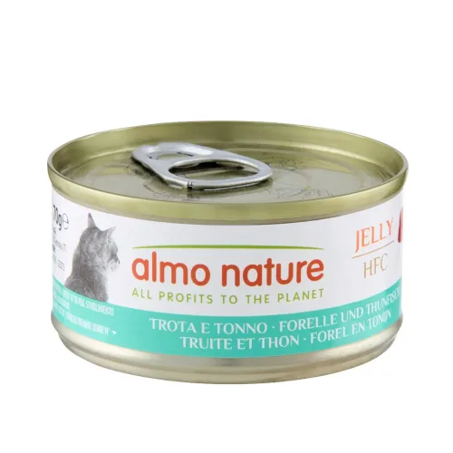 almo nature, Almo Nature Multipack mit Forellen und Thunfisch, Nassfutter für Katzen (6x70g)