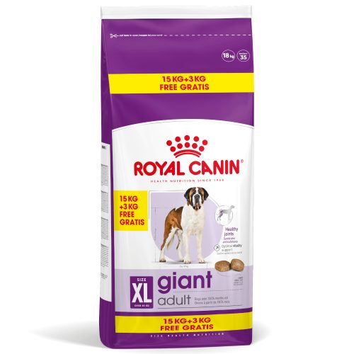 Royal Canin, ROYAL CANIN Giant Adult 15+3 kg gratis