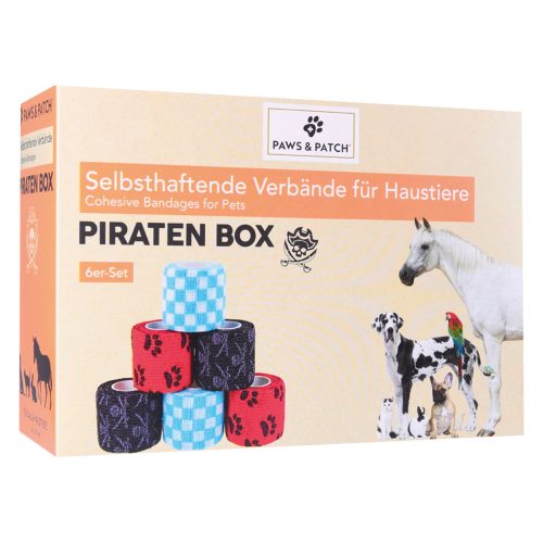 Paws & Patch, Paws & Patch selbsthaftende Verbände Piraten-Box 6er Set