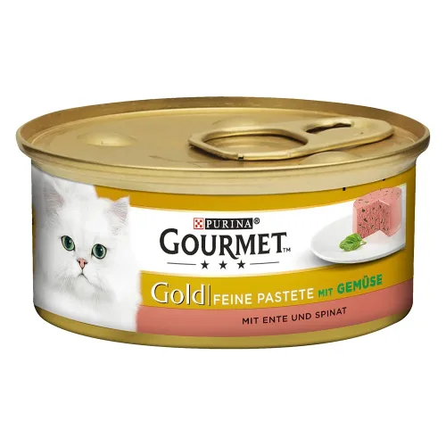Sparpaket Gourmet Gold Feine Pastete 48 x 85 g - Ente & Spinat