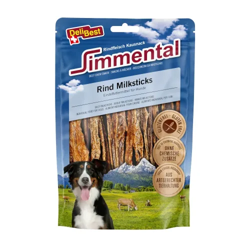 DeliBest, DeliBest Simmental Rind Milksticks 15cm 200g