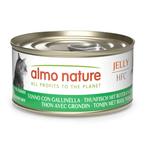 almo nature, Almo Nature HFC Jelly Thunfisch mit Roter Knurrhahn, Nassfutter für Katzen (70g)