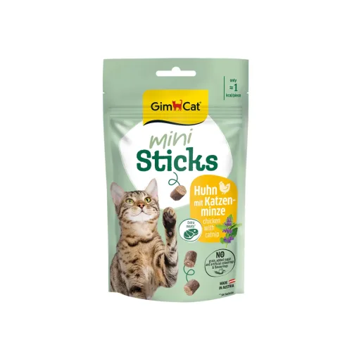 Gimcat, GimCat Mini Sticks mit Huhn & Katzenminze für Katzen (50g)