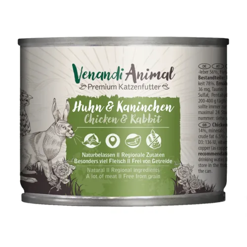 Venandi Animal, Venandi Animal 6 x 200 g - Geflügel