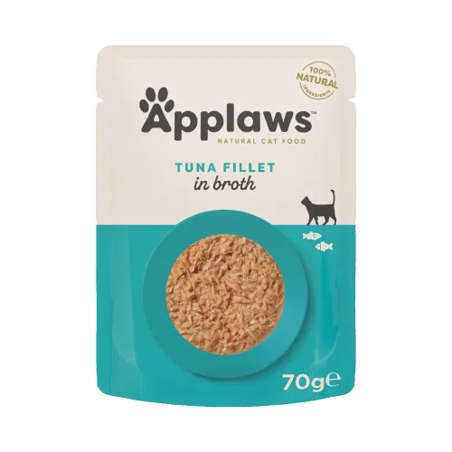 Applaws, Applaws Thunfischfilet in Brühe, Nassfutter für Katzen (70g)