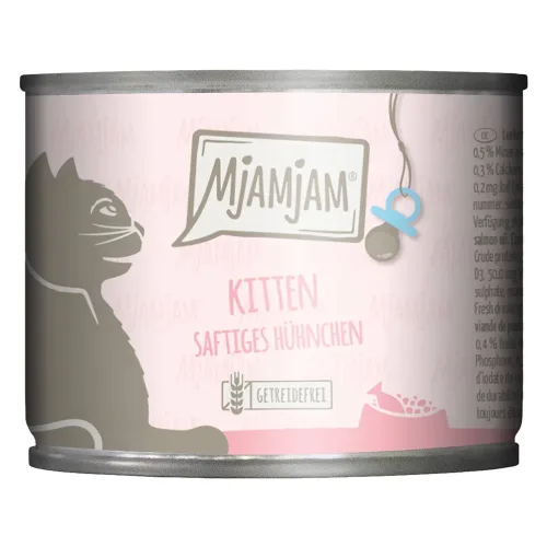 MjAMjAM, MjAMjAM Kitten 6 x 200 g - vorzügliches Kalb mit Lachsöl