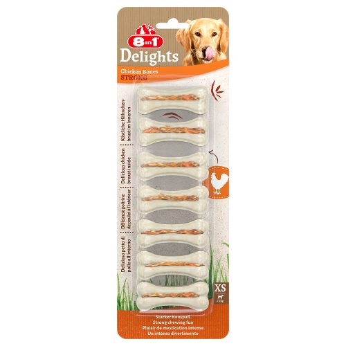 8in1, 8in1 Delights Strong Kauknochen Kiefertraining XS 7 Stück