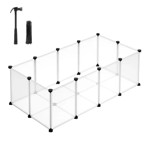 Songmics, Tiergehege SONGMICS Edelstahl weiss