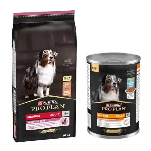 Pro Plan, PURINA PRO PLAN Medium Adult Sensitive Skin - 16 kg