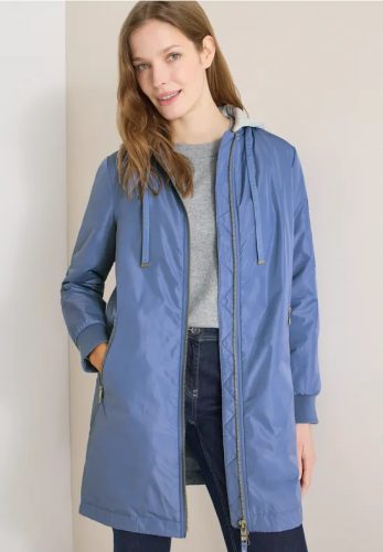 cecil, Cecil Langjacke mit Kapuze mit Reissverschlusstasche am Ärmel, mit Kapuze aus Sweatmaterial