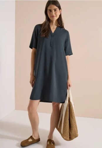cecil, Cecil Sommerkleid Eingrifftaschen Viskosemix, Split Neck, knieumspielend
