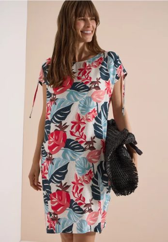 cecil, Cecil Sommerkleid Sommerkleid, Rundhalsausschnitt, Viskose