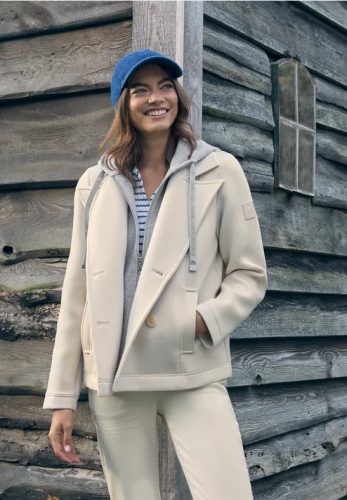 cecil, Cecil Cabanjacke mit Kapuze mit Reverskragen und Kapuze