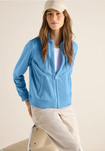 cecil, Cecil Sweatjacke mit Stehkragen und Reissverschluss