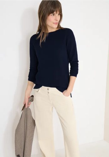 cecil, Cecil Strickpullover mit U-Boot-Ausschnitt