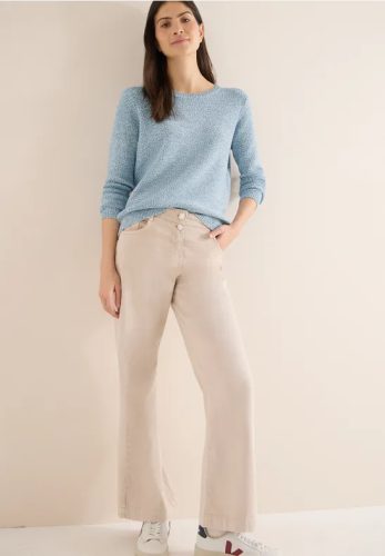 cecil, Cecil Strickpullover meliert, mit Rundhals