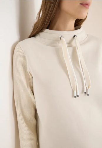 cecil, Cecil Sweatshirt, mit Strickärmeln und College Details