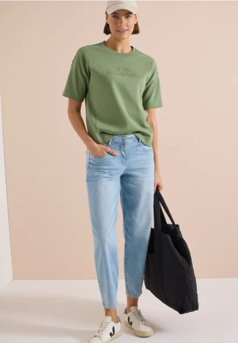 cecil, Cecil Sweater, Kurzarm Sweatshirt mit Embroidery