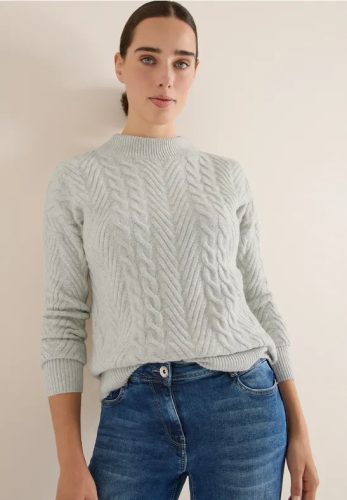 cecil, Cecil Strickpullover mit Turtle Neck, Zopfmuster