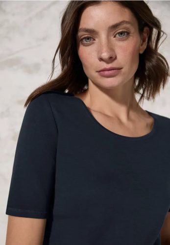 cecil, Cecil T-Shirt "Style Lena" mit klassischem Rundhalsausschnitt