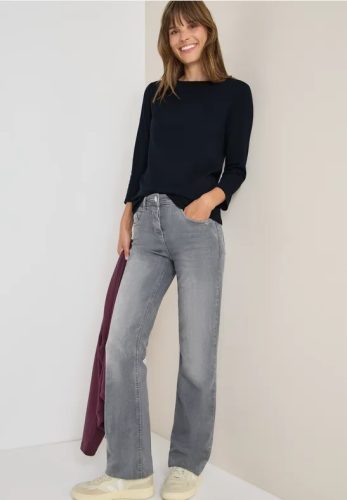 cecil, Cecil 3/4-Arm-Shirt mit U-Boot-Ausschnitt