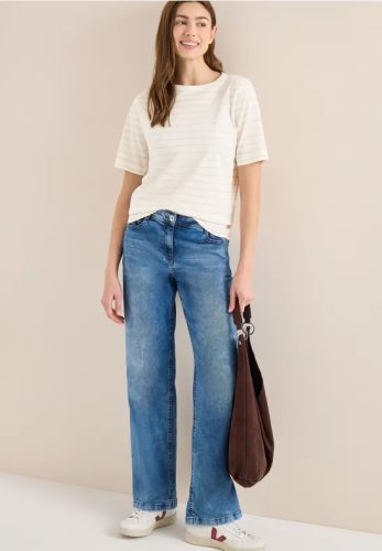 cecil, Cecil Rundhalsshirt Sommershirt im Streifen-Look