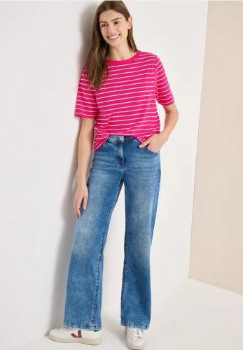 cecil, Cecil Rundhalsshirt Sommershirt im Streifen-Look