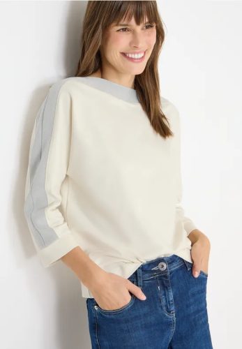 cecil, Cecil Fledermausshirt mit Tape und 3/4 Ärmel