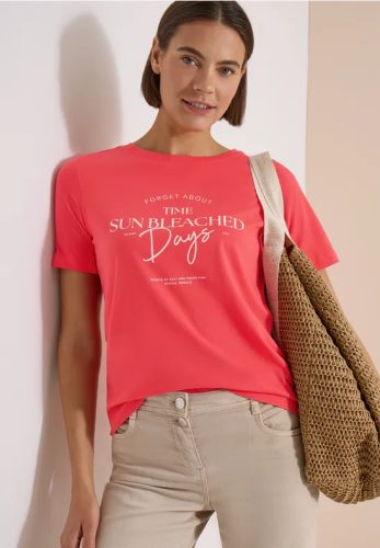cecil, Cecil Print-Shirt "Style Lea" Sommershirt, Rundhals, Baumwolle, bedruckt