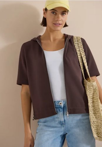 cecil, Cecil Kapuzensweatjacke Kapuzenjacke mit seitlichen Tunnelzügen